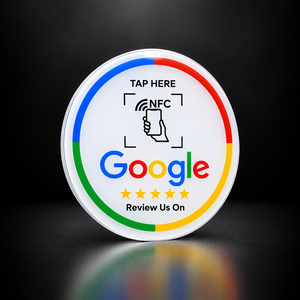 Adesivo Rotondo Bianco con NFC (TAP010)