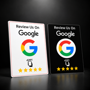 Card Bianca e Nera con testo NFC (TAP022)