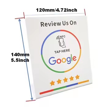 Stand da Tavolo Bianco Largo con NFC (TAP004) - immagine 2