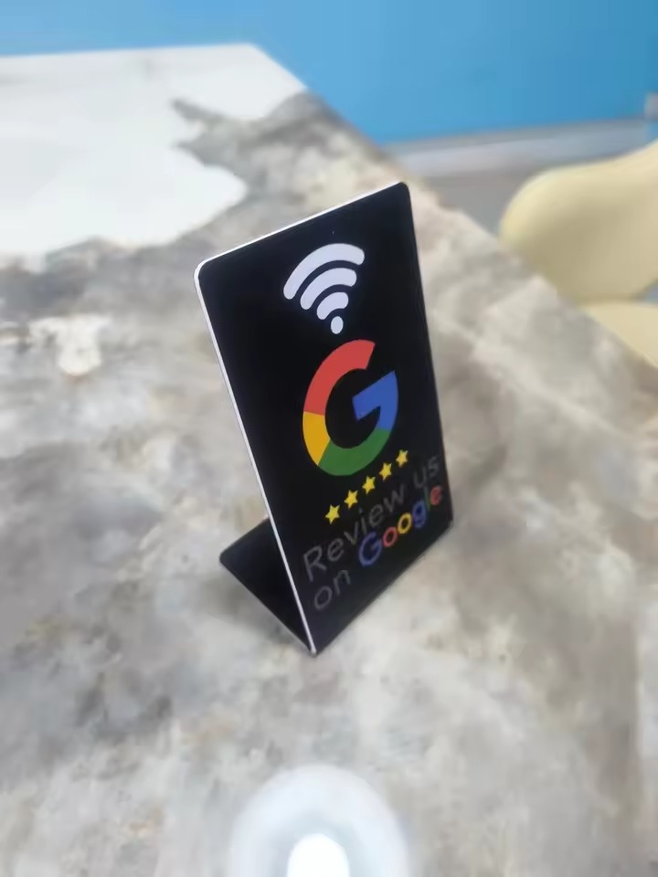 Stand da Tavolo Nero Stretto con NFC (TAP005) - immagine 2